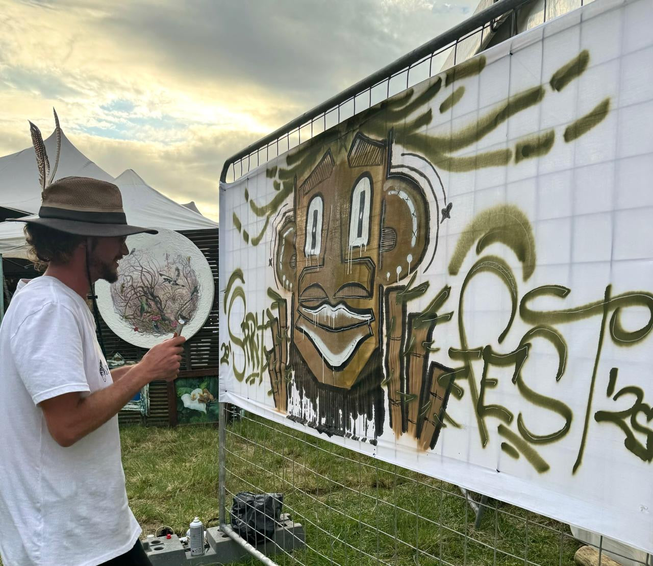 Spiritfest 2025 Live Art Canvas